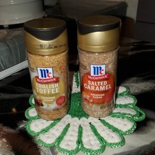 Mccormick Finishing Sugars, set of 2, English Toffee and Salted Carmel, Ltd Edit