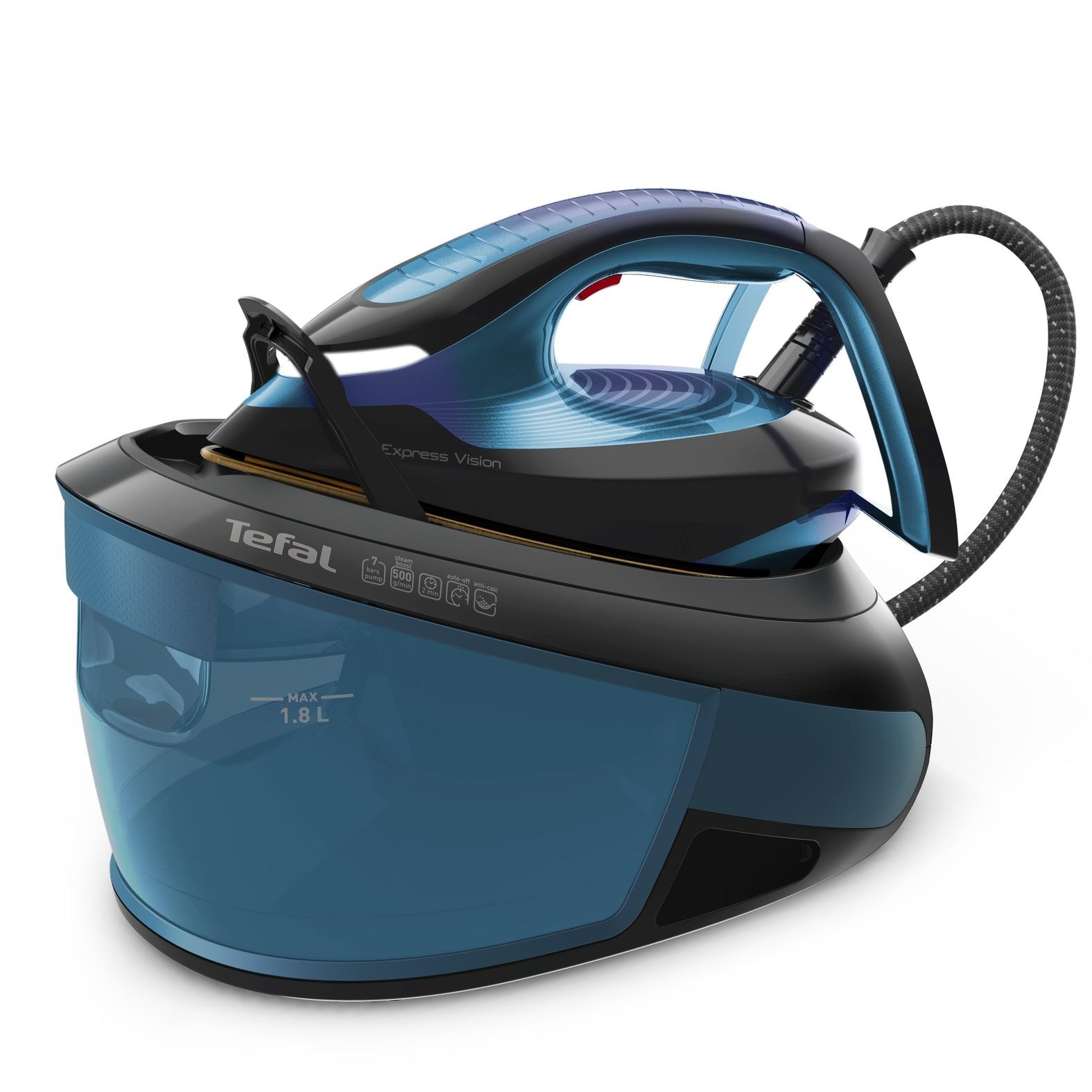 Tefal Stazione Di Stiratura Express Vision Sv8151 2800W 7 Bar 1,8L Autopulente - Immagine 2