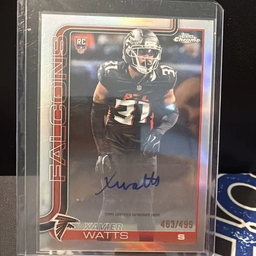 2025 Topps Chrome - Rookie Autographs Xavier Watts #RA-XW Refractor /499 (AU,...