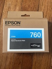 Epson 760 Cyan Ink Brand New Sealed Genuine Authentic