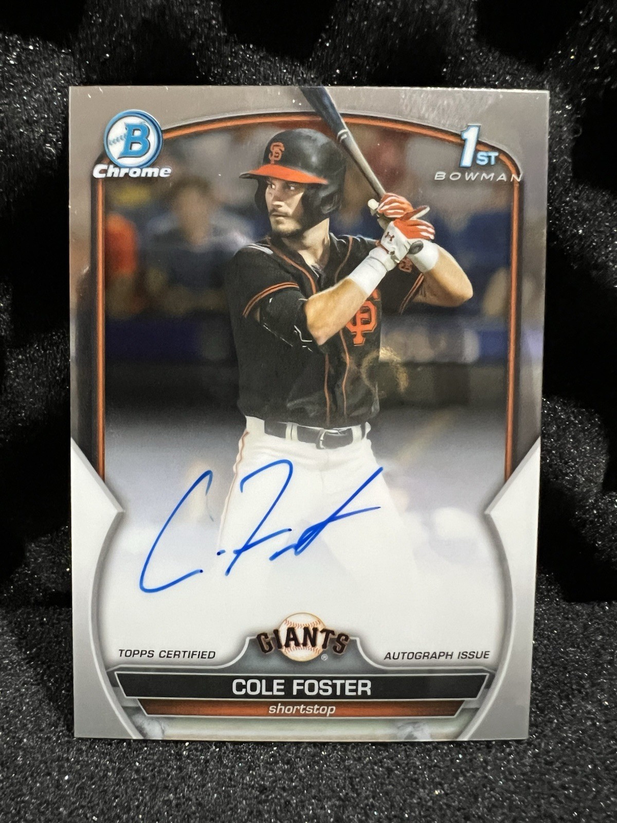 2023 Bowman Draft - Chrome Prospect Autographs Cole Foster #CDA-CF (AU, RC)