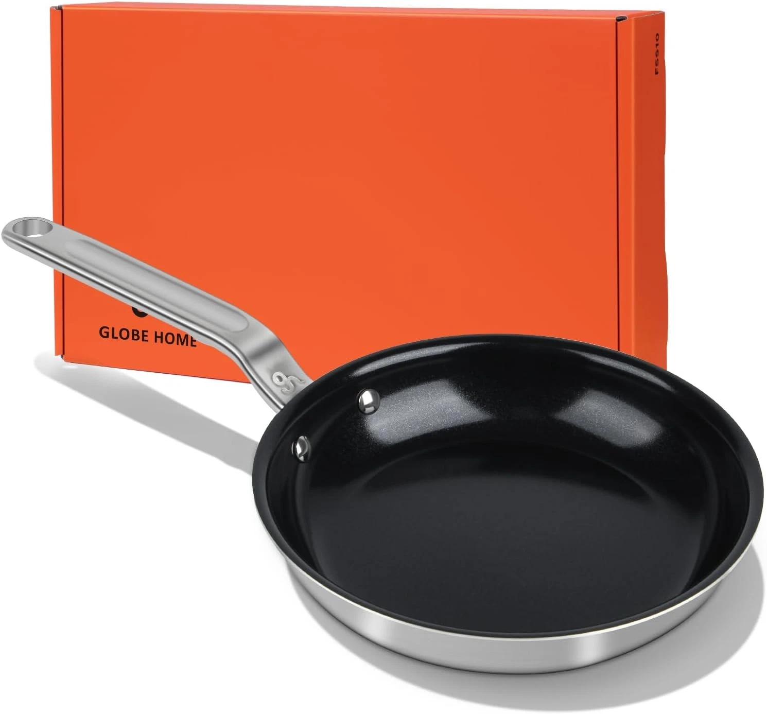 10 Inch Ceramic Non Stick Frying Pans - 5 Ply 10 Inch, Silver and Starry Sky