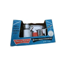 1960's Vintage 3 Piece Cream 'N' Sugar set