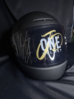 Retro Motorrad Helm - John Doe JD/ONE - Black/Matt L