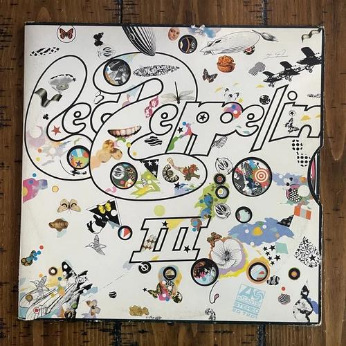 Led Zeppelin III - 1970 Vinyl LP w/Working Wheel - Atlantic Stereo SD 7201