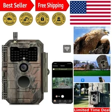 High-Definition WiFi Trail Camera 48MP with Motion Detection & Waterproof Design