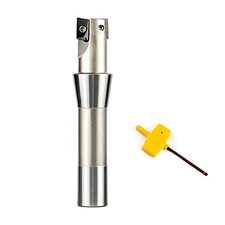 1 Inch 90 Degree Indexable End Mill with R8 Shank