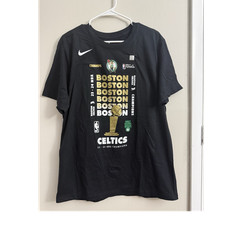 Nike Boston Celtics NBA Finals Champions T-Shirt Black Size L