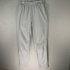 Adidas Womens Gray Track Pants Athletic Side Zip Jogger Pants Size Large