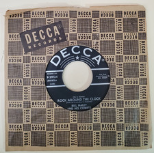 Bill Haley and His Comets ROCK  AROUND THE CLOCK (45) #29124 PLAYS VG+ TO VG++