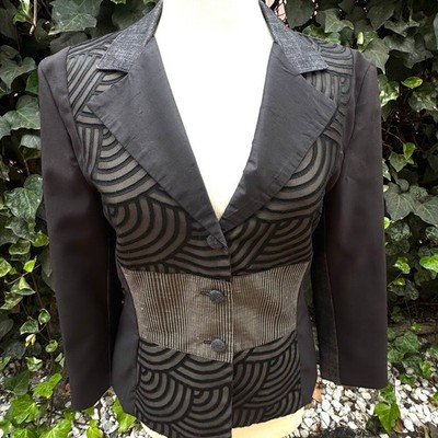 Planet Fab Blazer Wearable Art Patchwork Tailored Handmade Made in Australia