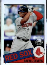 2020 Topps Chrome #85TC-8 Rafael Devers 1985 Topps Baseball Gold Refractor #/50