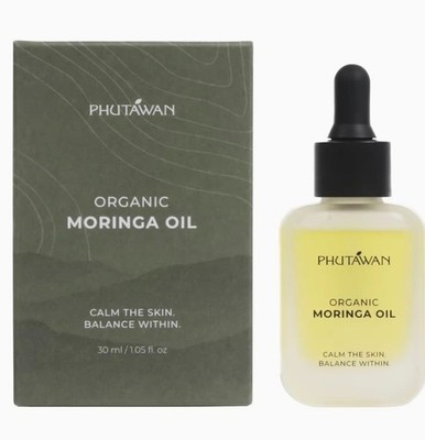 Phutawan Moringa Oil 100% Organic Cold  Oil 30 ml Rich in Vitamin & moisturizer