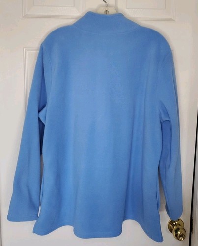 Womens Quacker Factory Fleece Pullover Half Zip Sz L Excellent Condition. - Picture 3 of 7