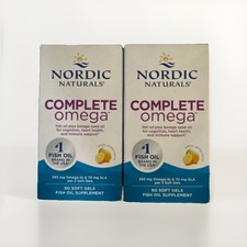 Nordic Naturals COMPLETE OMEGA 60 Softgels Each Exp 4/28- 2 PACK