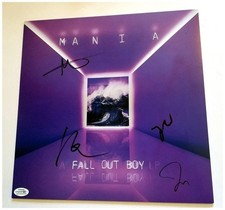 Fall Out Boy Signed X4 Autographed LP Album Flat Poster ACOA