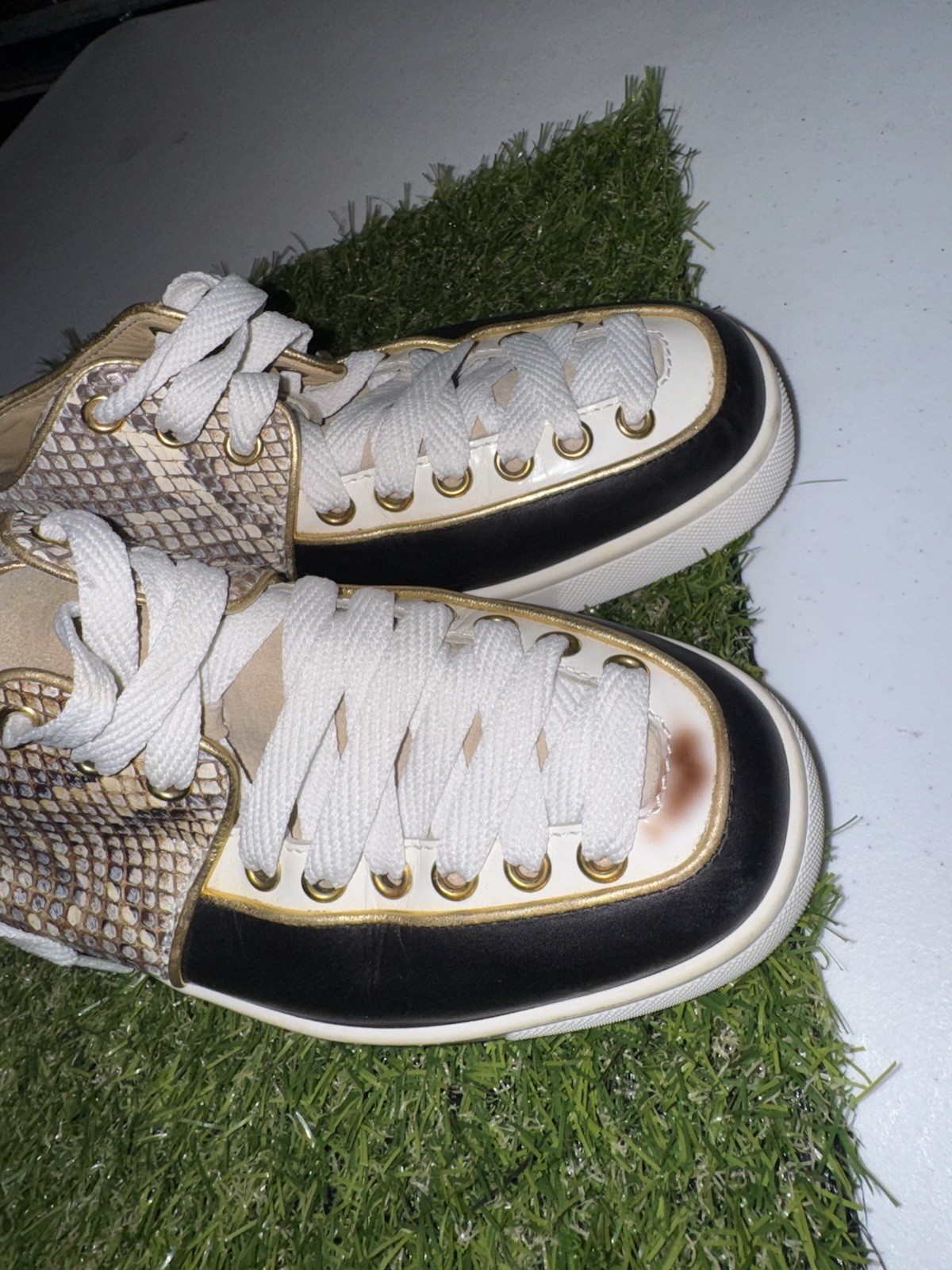 Christian Louboutin Multicolor Python and Leather… - image 21