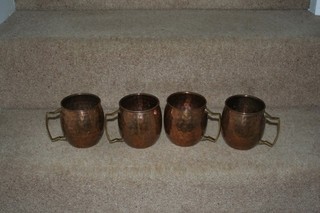 VINTAGE MOSCOW MULE COPPER BEER / COFFE MUGS SEE PHOTOGRAPHS