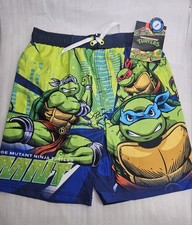 Teenage Mutant Ninja Turtles Boys Swim Shorts Nickelodeon UV50 New W/Tags