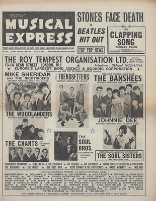 NME 21 MAY 1965 . BEATLES ROLLING STONES BOB DYLAN SANDIE SHAW WALKER BROTHERS