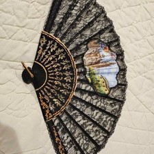 Vintage hand-painted Spanish fan