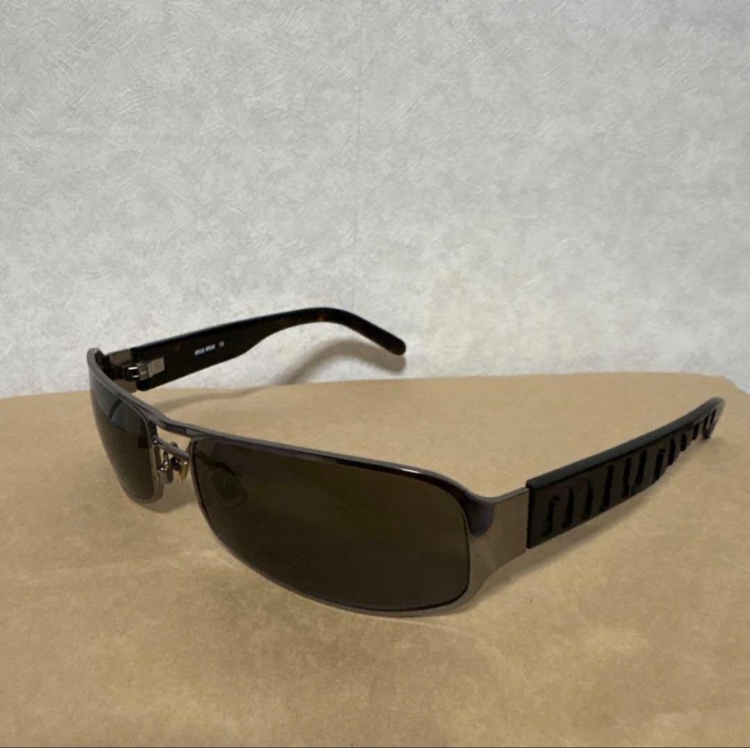 小物 miumiu archive square sunglasses Miu Miu Archive Square Sunglasses Black Frame From Japan | eBay