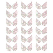 18Pcs Angel Wings for Crafts, Pink Angel Wings Wings 3.4 Inch