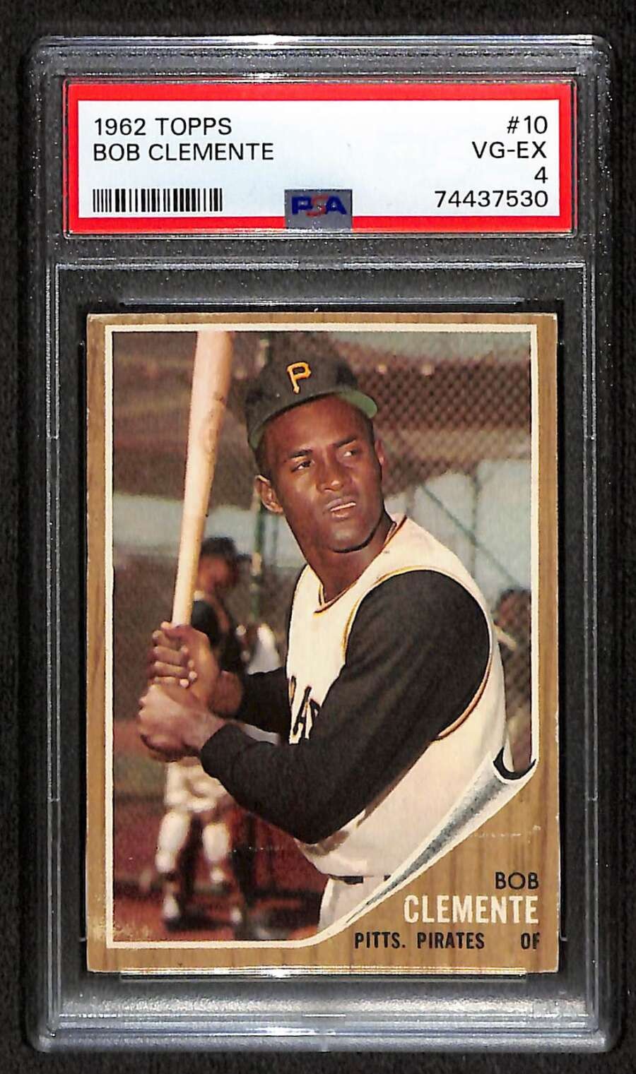 1962 Topps #10 Roberto Clemente HOF  PSA 4 VGEX C105001