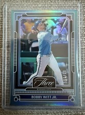 2025 Panini Three and Two Bobby Witt Jr. #19 Blue Holo /15 Royals SSP