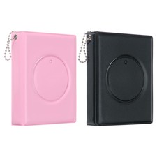 2 x 3 Inch Mini Photocard Binder Album with 32 Pockets Black Pink