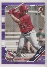 2019 Bowman Draft Purple 113/250 Luken Baker #BD-173 s3g