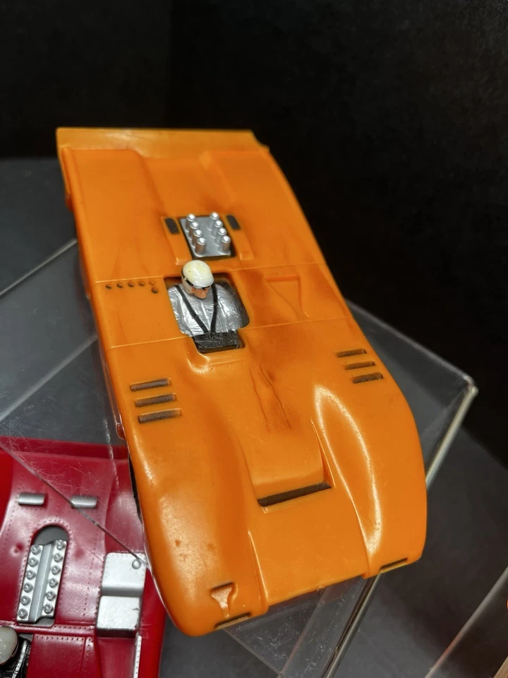 Aurora AFX  1/32 1970's Ferrari 612 McLaren M12 Orange Red  Set Of 2 Cars L@@K - Image 3 of 4