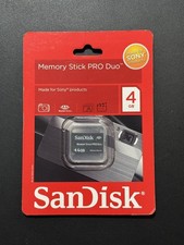 Brand New  SanDisk Memory Stick PRO Duo 4GB  Made for Sony Products