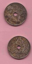 BU09b Kursmünze SPANIEN 1934 25 CENTIMOS REPUBLICA ESPAÑOLA