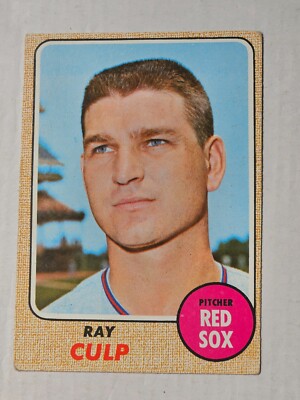 1968 Topps Ray Culp #272 Boston Red Sox Excellent Actual card is scanned.