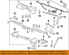 GM OEM 07-14 Sierra 1500 Rear Bumper Bumper Components-Bumper Brace 20899964