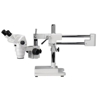 AmScope 2X-225X Extreme Widefield Binocular Stereo Microscope on 3D Boom Stand