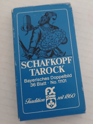 SCHAFKOPF TAROCK, SCHMID Bayerisches Blatt komplett guter Zustand EUR 1,00 - DE