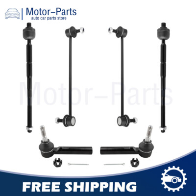 Front Inner & Outer Tie Rods Sway Bar End Links for Dodge Avenger 2008-2014