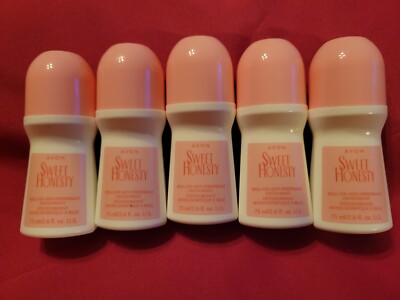 5-Avon Sweet Honesty Roll On Anti-Perspirant Deodorants 2.6