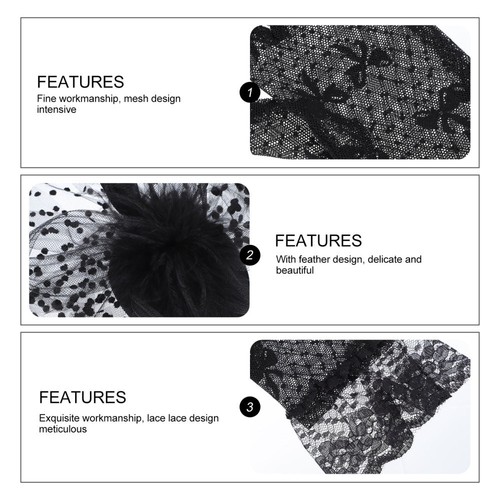 Ensemble officiel De Chapeau Mesh Accessoire Cheveux Féminin La Mariée