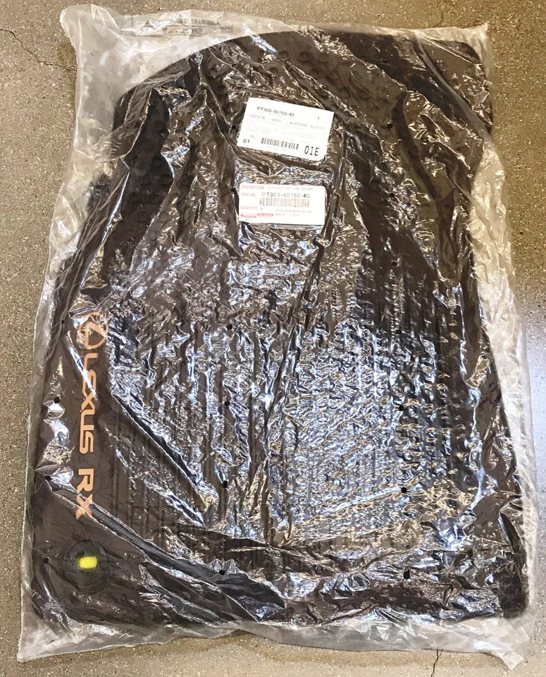 JUEGO ALFOMBRILLAS LEXUS OEM FACTORY TODO CLIMA (4 piezas) 2016-2021 RX350 & RX450H MARRÓN Foto 2 de 2