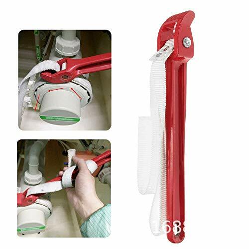 Pipe Strap Wrench Completely Adjustable Anti Breaking 33.5 Inch Woven Nylon Belt - Picture 5 of 9