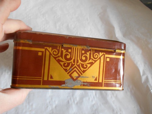 Vintage Tin Box French 1930s Art Deco B&A Parboma - 第 4/6 張圖片