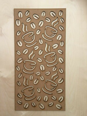 Heizkörperschrank Deko Sichtschutz Kaffeekunst MDF 3mm und 6mm Artikel CO1