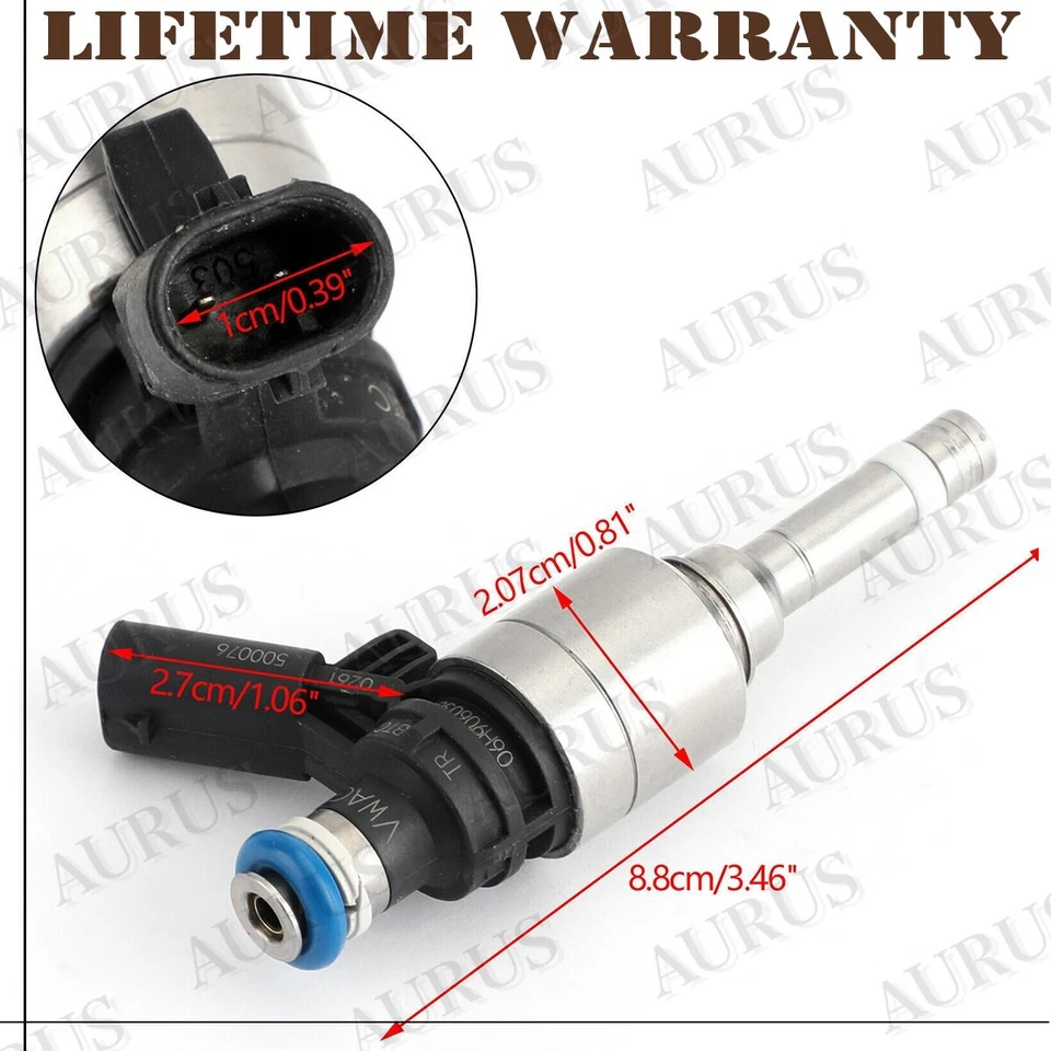 4 inyectores de combustible Bosch OEM para Audi A5 2010 2011 2012 2,0 L 06H906036P 06H906036E Foto 2 de 4