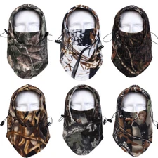 Camo Balaclava Windproof Fleece Neck Warm Ski Full Face Mask for Cold Weather US