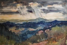 Stengel, Gerhard (1915 Leipzig – 2001 Dresden) Bei Oberhof in Thüringen Aquarell