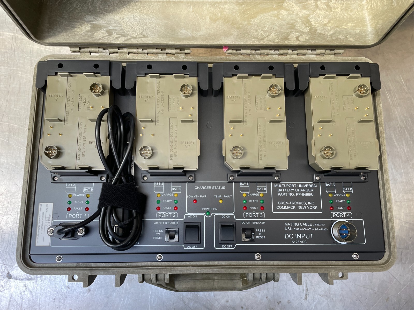 BrenTronics MultiPort Universal Soldier Portable Battery Charger W