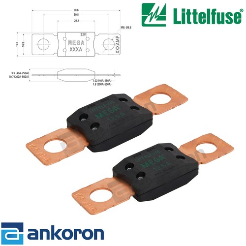 Littelfuse Fuse - Mega 32V, 125A, 1 Pc Card - Foto 10